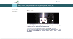Desktop Screenshot of ecochim.be